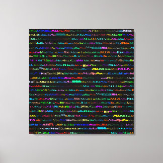 Mia Texte Conception I Toile Enveloppée