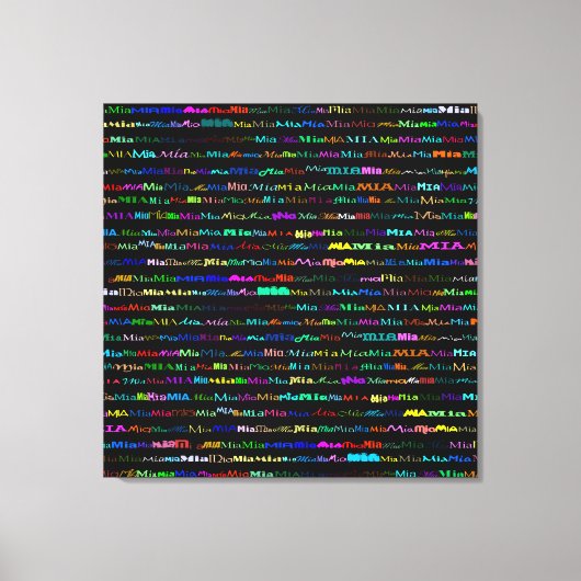Mia Texte Conception I Toile Enveloppée (Recto)