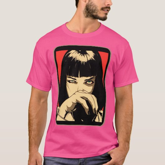 Mia Wallace Pulp Fiction T-shirt (Voorkant)