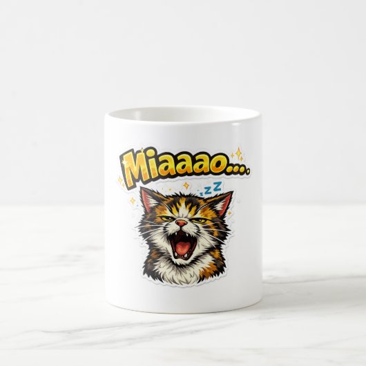Miaaao... | Tasse à café Chat Endormi (Centre)
