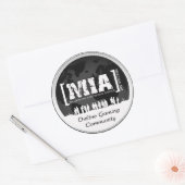 MIAClan.net hoge kwaliteit stickers wit/zwart (Envelop)