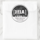 MIAClan.net hoge kwaliteit stickers wit/zwart (Tas)