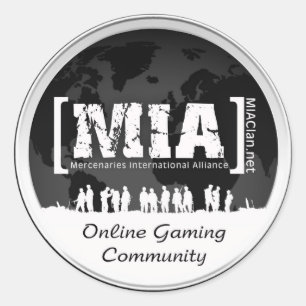 MIAClan.net hoge kwaliteit stickers wit/zwart