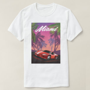 Miami 1990s Sportauto T-shirt
