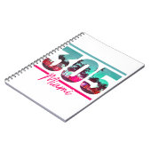 Miami 305 Area Code Florida  Palm Trees Pri Notitieboek (Linkerzijde)