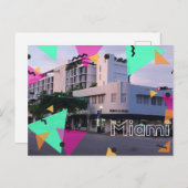 Miami art deco  briefkaart (Voorkant / Achterkant)