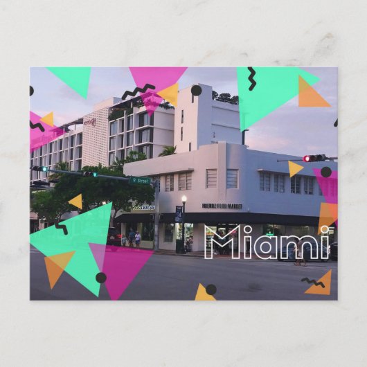 Miami art deco  briefkaart (Voorkant)