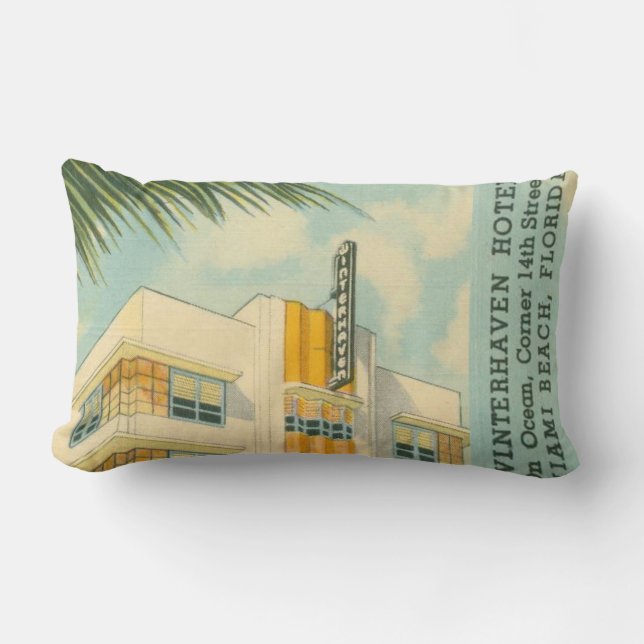 Miami Art Deco Lumbar Pillow Kussen (Voorkant)