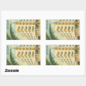  Miami Art Deco Rechthoek Stickers (Vel)