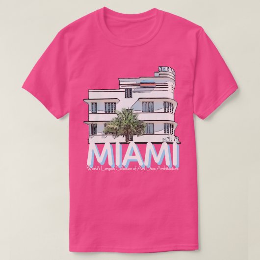 MIAMI ART DECO T-SHIRT (Design voorkant)