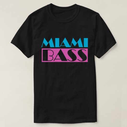 Miami Bass 80s Retro T-shirt (Design voorkant)