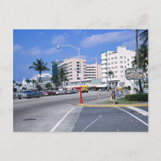 Miami Beach 1960, Florida  Briefkaart (Voorkant)