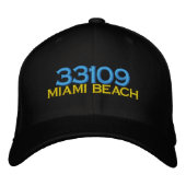 MIAMI BEACH 33109 Casquette brodé (Devant)