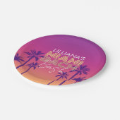 Miami Beach Bachelorette Papieren Bordje (Gekanteld)