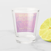 Miami Beach Bachelorette Shot Glas (Achterkant)