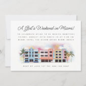 Miami Beach Bachelorette Weekend Kaart (Voorkant)