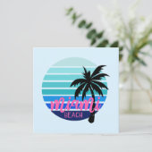 Miami Beach Bedankkaart (Staand voorkant)