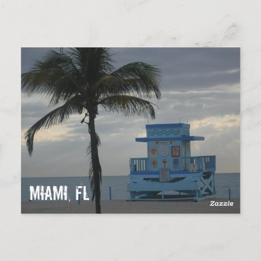 Miami Beach Briefkaart (Achterkant)