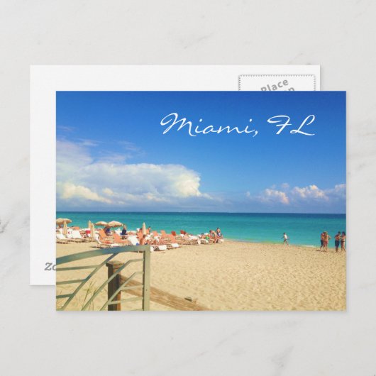 Miami Beach Briefkaart (Voorkant / Achterkant)