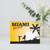 Miami Beach Briefkaart (Staand voorkant)