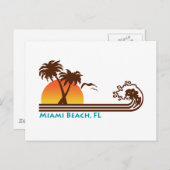 Miami Beach Briefkaart (Voorkant / Achterkant)