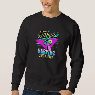 Miami Beach Bum Souvenir South Beach Florida 80s r Trui