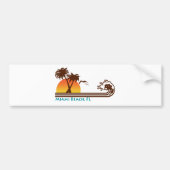 Miami Beach Bumpersticker (Voorkant)