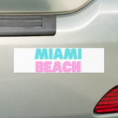 Miami Beach Bumpersticker (Op auto)