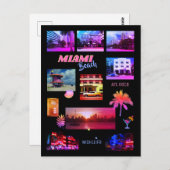 Miami Beach Collage Briefkaart (Voorkant / Achterkant)