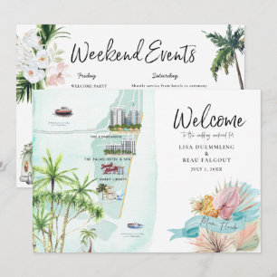 Miami Beach FL   Trouwweekend Itinerary Kaart