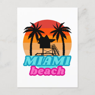 Miami beach Florida badmeestertoren Briefkaart