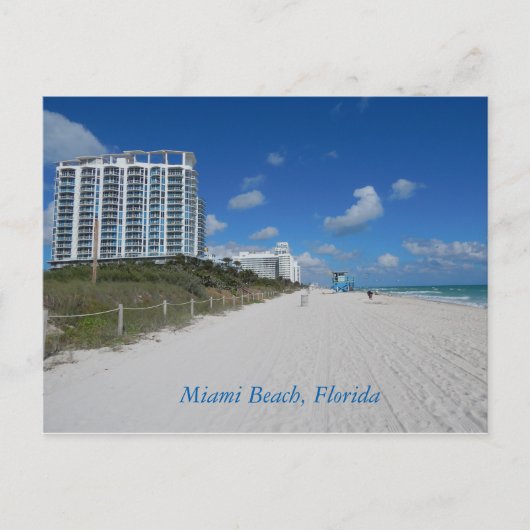 Miami Beach Florida Briefkaart (Voorkant)