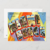 Miami Beach Florida Briefkaart (Voorkant / Achterkant)