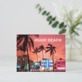 Miami Beach, Florida Briefkaart (Staand voorkant)
