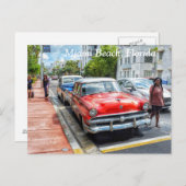 Miami Beach Florida Briefkaart (Voorkant / Achterkant)