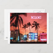 Miami Beach, Florida Briefkaart (Voorkant / Achterkant)