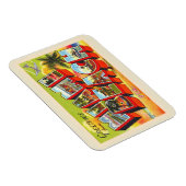 Miami Beach Florida Briefkaart met grote letters Magneet (Rechterzijde)