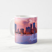 Miami Beach Florida City Skyline Koffiemok (Voorkant links)