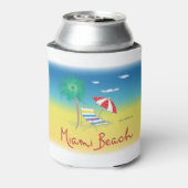 Miami Beach, Florida Cool Fun Blikjeskoeler (Blikje Achterkant)