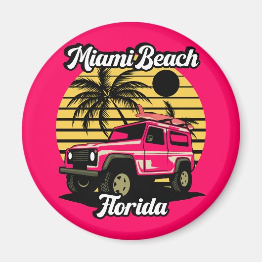  Miami Beach Florida Magneet (Voorkant)