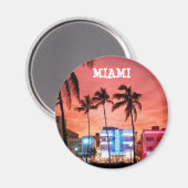 Miami Beach, Florida Magneet (Voorkant / Achterkant)