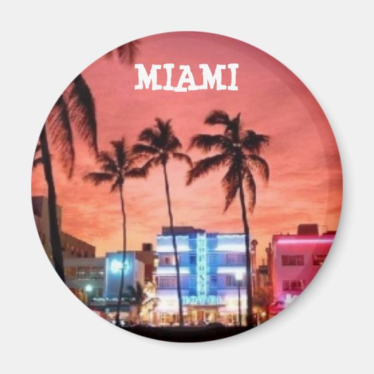 Miami Beach, Florida Magneet (Voorkant)