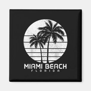 Miami Beach Florida Palm Trees Beach Souve Magneet
