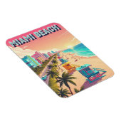 Miami Beach Florida Reizen Magneet (Rechterzijde)
