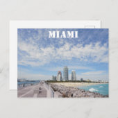 Miami Beach Florida South Pointe Park Pier Reizen Briefkaart (Voorkant / Achterkant)