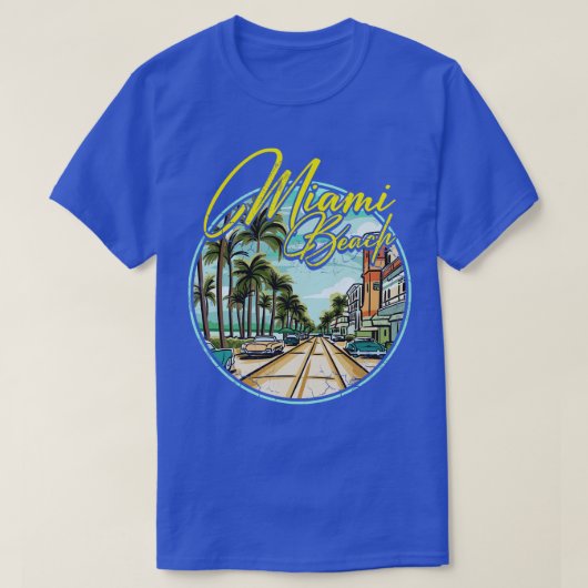 Miami Beach Florida T-shirt (Design voorkant)