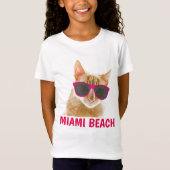 MIAMI BEACH Florida T-shirts Chat (Devant)
