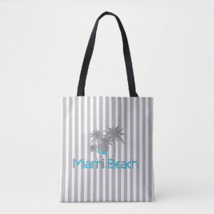 Miami Beach, Florida, Tropisch, Cool Tote Bag