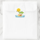 Miami Beach Florida tropische sticker (Tas)