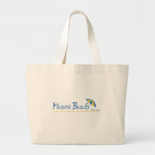 Miami Beach, Florida Umbrella Cool Grote Tote Bag